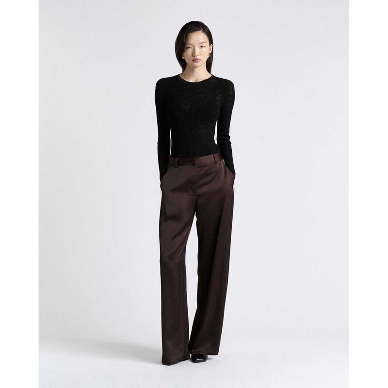 Cue Lace Knit Long Sleeve Tee image number 7